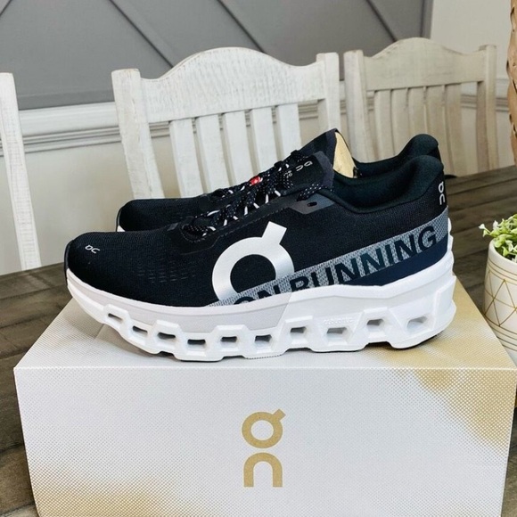 On Running Shoes - On Cloudmonster 2 Black/Frost Women’s Sneakers Sz 8 Brand New!